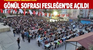 PAMUKKALE BELEDİYESİ GÖNÜL SOFRASI FESLEĞEN’DE AÇILDI