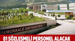 Pamukkale Üniversitesi 81 sözleşmeli personel alacak