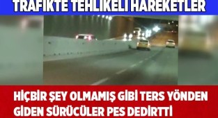 Trafikte tehlikeli hareketler