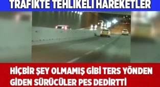 Trafikte tehlikeli hareketler