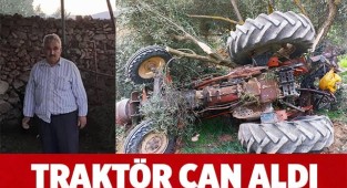 Uçuruma yuvarlanan traktörün sürücüsü öldü