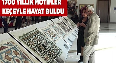 1700 yıllık kilisenin motifleri geleneksel yöntemlerle keçeyle işlendi