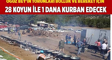 28 koyun ile 1 dana kurban edecek