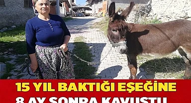 8 AYLIK HASRET SONA ERDİ, EŞEĞİNE KAVUŞTU