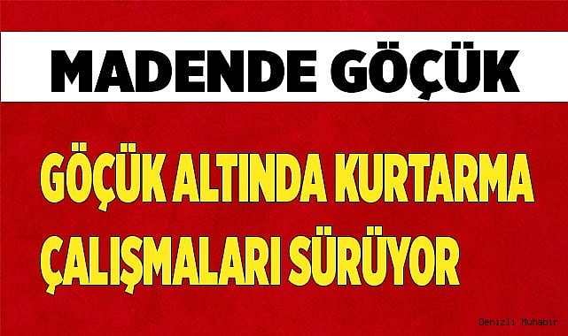 Acıpayam'da Maden Ocağında Göçük