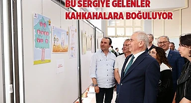 Bu sergiye gelenler kahkahalara boğuluyor