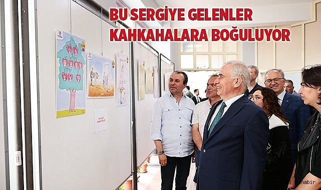 Bu sergiye gelenler kahkahalara boğuluyor