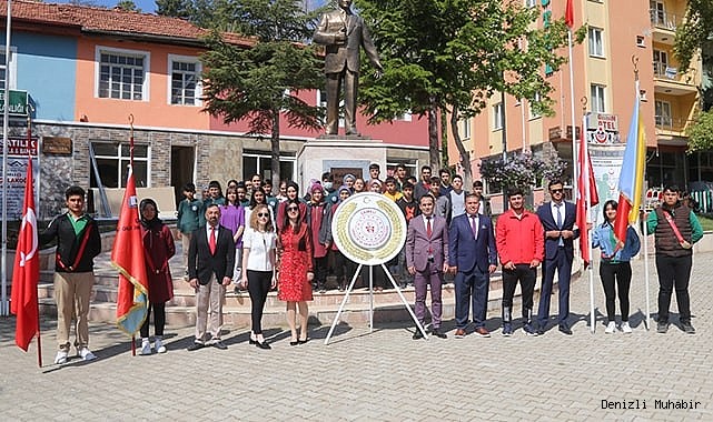 Çameli'de Gençlik Haftası Çelenk Sunma Töreni Gerçekleştirildi