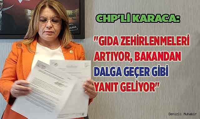 CHP'Lİ KARACA: "GIDA ZEHİRLENMELERİ ARTIYOR, BAKANDAN DALGA GEÇER GİBİ YANIT GELİYOR"