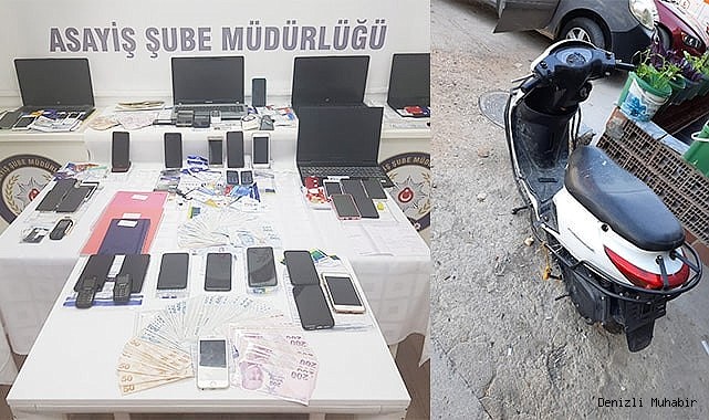 Denizli’de artan hırsızlık ve dolandırıcılık olaylarında ele geçirilenler şok etti