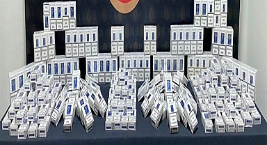 Denizli’de binlerce kaçak sigara ele geçirildi