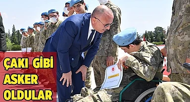 ENGELLİ BİREYLERİMİZ YEMİN EDEREK ASKER OLDULAR