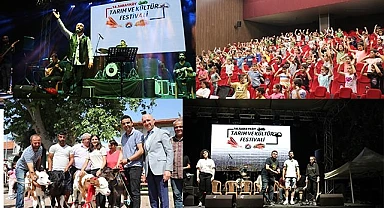 Festivalde Sarayköy’ün erik, koç ve buzağı enleri seçildi, akşam ise konserle şenlendi