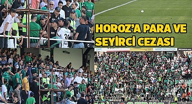 Horoz’a para ve seyirci cezası