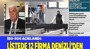 İSO-500 AÇIKLANDI: LİSTEDE 12 FİRMA DENİZLİ’DEN