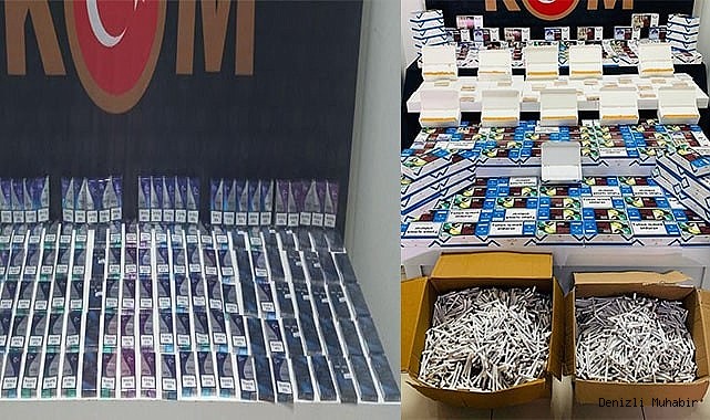 Kaçakçılar çok sayıda malzemeyle yakalandı