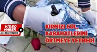 Kırmızı gülün altından uyuşturucu çıktı