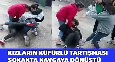 Kızlar birbirine girdi, erkekler çekim yaptı