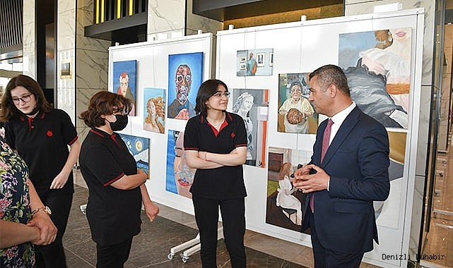 Lütfi Ege Anadolu Lisesi Öğrencileri Resim Sergisi Açtı