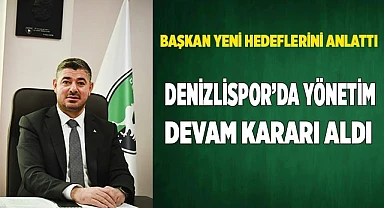 Mehmet Uz ve yönetimi devam kararı aldı