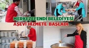 MERKEZEFENDİ BELEDİYESİ AŞEVİ HİZMETE  BAŞLADI