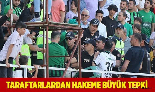Taraftarlardan hakeme büyük tepki