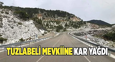 Tuzlabeli mevkiine Mayıs ayında kar yağdı