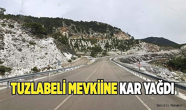 Tuzlabeli mevkiine Mayıs ayında kar yağdı