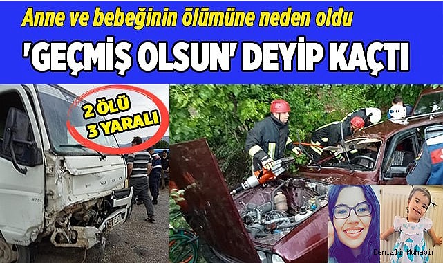 Acıpayam'da korkunç kaza: 2 ölü 3 yaralı