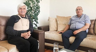 Başkan Arslan, eski başkanı hasta yatağında yalnız bırakmadı