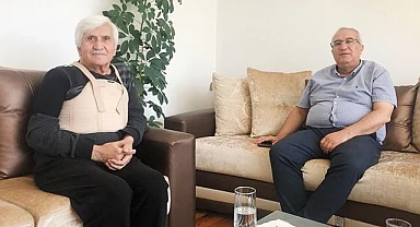 Başkan Arslan, eski başkanı hasta yatağında yalnız bırakmadı
