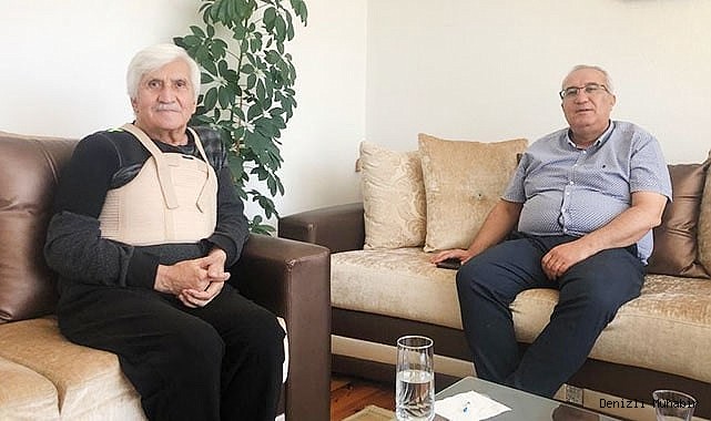 Başkan Arslan, eski başkanı hasta yatağında yalnız bırakmadı
