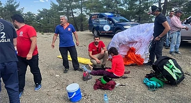 Çameli’den uçan paraşütçünün imdadına Burdur UMKE yetişti