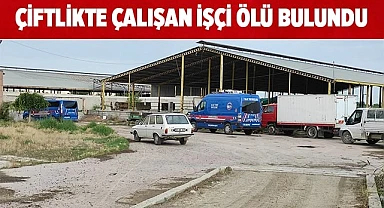 Çiftlikte çalışan işçi ölü bulundu