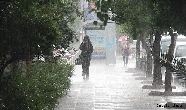Denizli’de gök gürültülü yağış bekleniyor