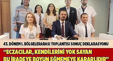 “Eczacılar, kendilerini yok sayan bu iradeye boyun eğmemeye kararlıdır.”