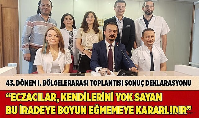 “Eczacılar, kendilerini yok sayan bu iradeye boyun eğmemeye kararlıdır.”