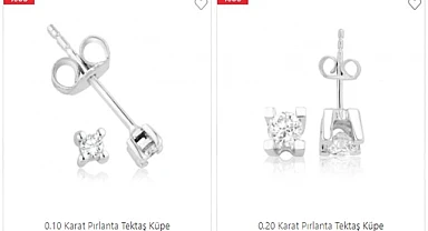 En Uygun Fiyatlı Tektaş Küpe Modelleri