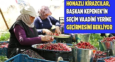Honazlı kirazcılar, Kepenek’in seçim vaadini yerine geçirmesini bekliyor