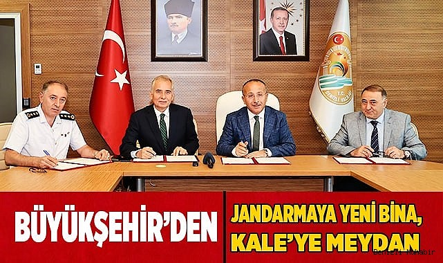 Kale, Büyükşehir ile yeni bir meydan ve jandarma binasına kavuşacak