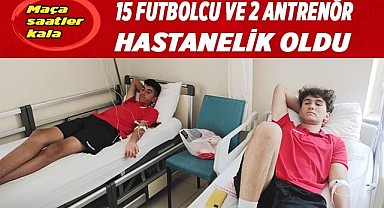 Maça saatler kala hastanelik oldular