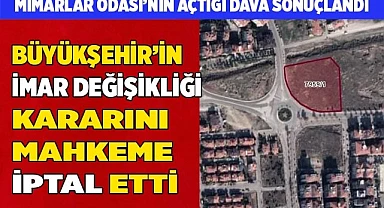 Mahkeme, imar değişiklik kararını iptal etti