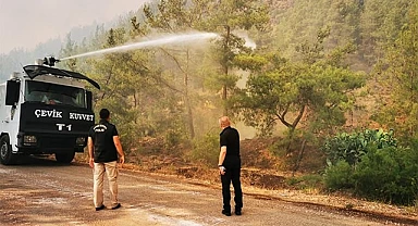 Marmaris'te TOMA'lar iş başında