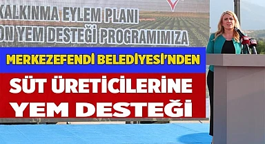 Merkezefendi Belediyesi'nden Süt Üreticilerine Yem Desteği