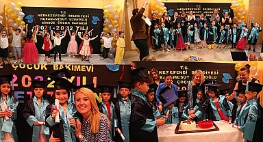 MERKEZEFENDİ'DE MİNİKLERİN MEZUNİYET HEYECANI