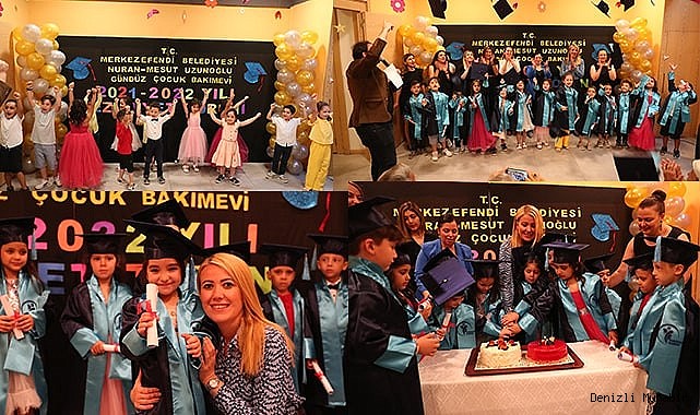 MERKEZEFENDİ'DE MİNİKLERİN MEZUNİYET HEYECANI