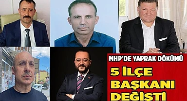 MHP DENİZLİ TEŞKİLATINDA 5 İLÇEDE BAYRAK DEĞİŞİMİ YAŞANDI