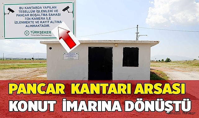 Pancar kantarına konut, emekli kampına otel