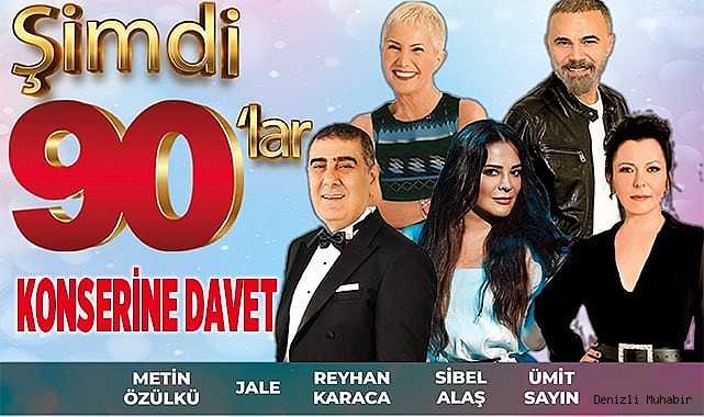 ÜNLÜ SANATÇILARDAN 90’LAR KONSERİNE DAVET