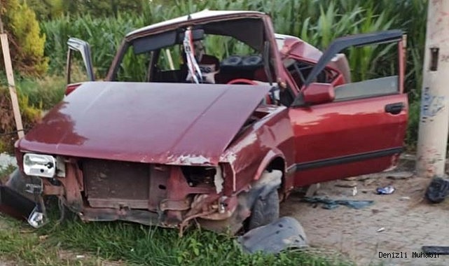 Alkollü ve ehliyetsiz sürücünün kullandığı otomobil kaza yaptı; 2 yaralı